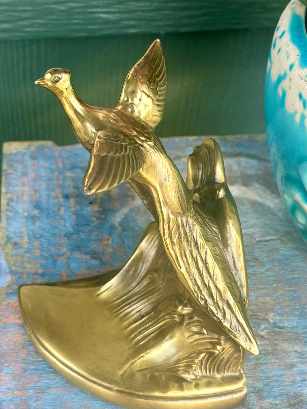 RARE Vintage Brass Pheasant Bookend (1) PMC 408 Art Deco - Picture 2 of 9